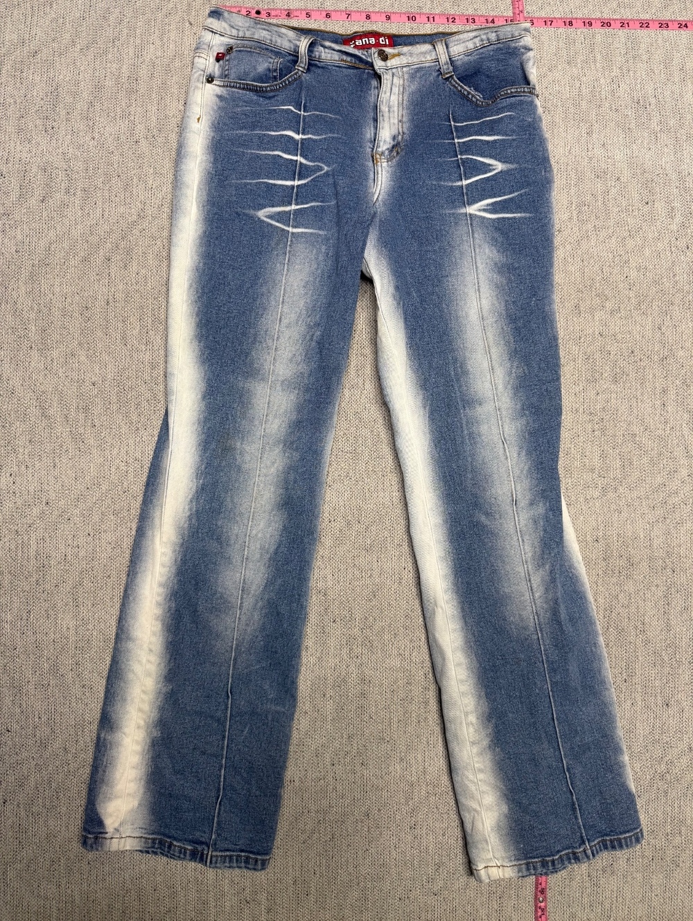 Zana Di Y2K Distressed Bootcut Jeans Women's 6 Light Wash